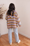 colorful striped sweater cardigan