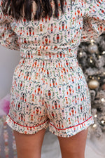 red green Christmas nutcracker pajama set