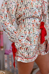 red green Christmas nutcracker pajama set